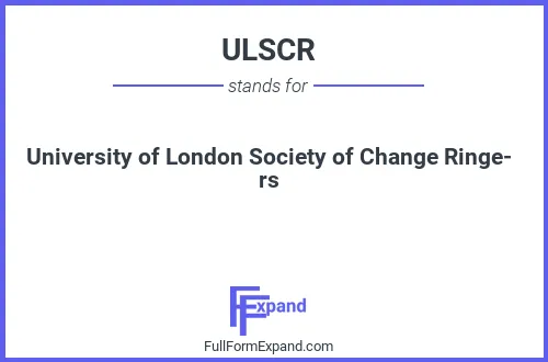 Full form of ULSCR