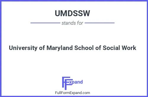 Full form of UMDSSW
