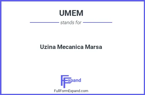 Full form of UMEM