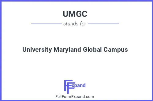 Full form of UMGC