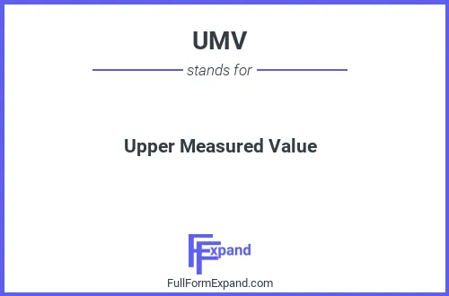 Full form of UMV
