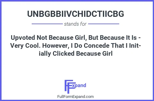 Full form of UNBGBBIIVCHIDCTIICBG