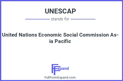 Full form of UNESCAP