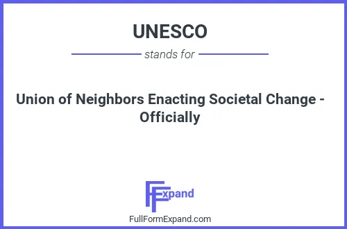 Full form of UNESCO