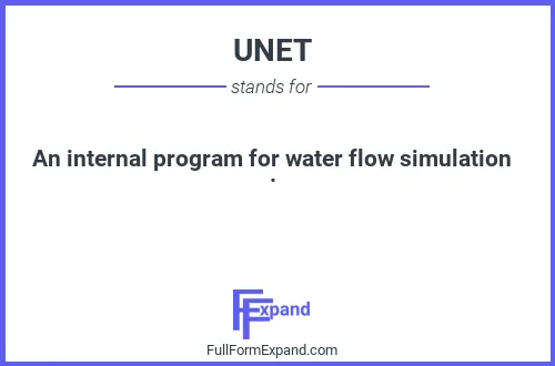Full form of UNET