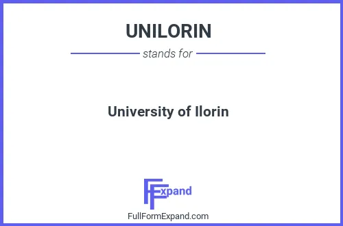 Full form of UNILORIN