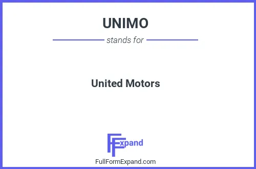 Full form of UNIMO