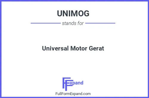 Full form of UNIMOG