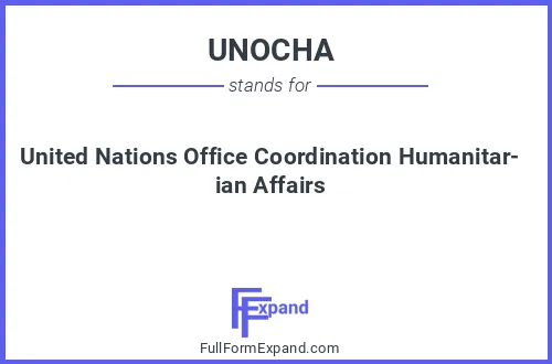 Full form of UNOCHA