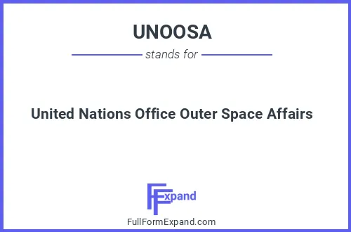 Full form of UNOOSA