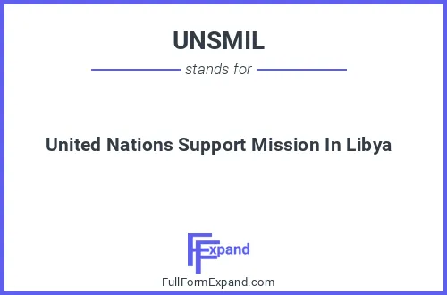 Full form of UNSMIL