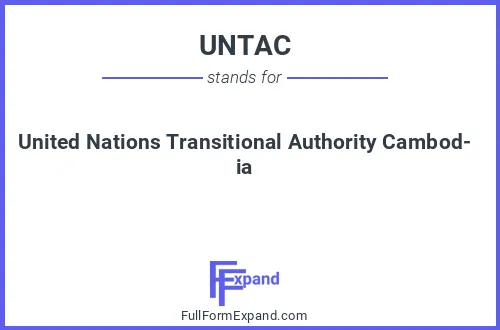 Full form of UNTAC