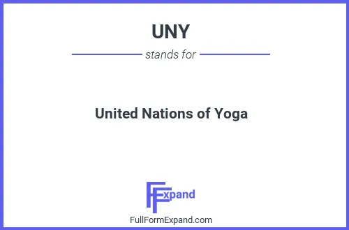 Full form of UNY