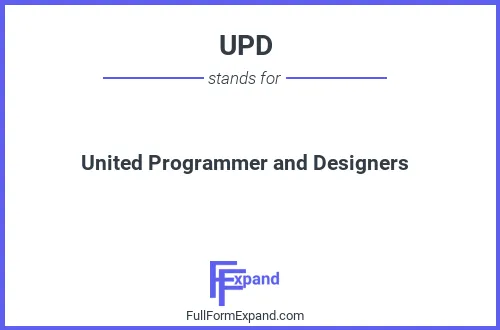 Full form of UPD