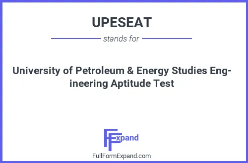 Full form of UPESEAT