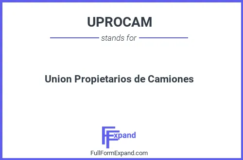 Full form of UPROCAM