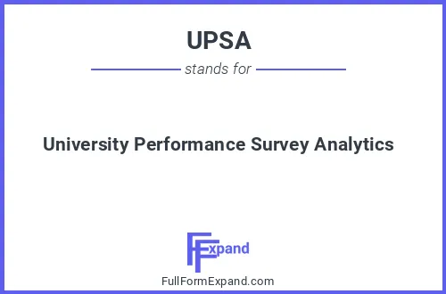 Full form of UPSA
