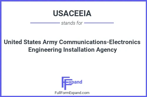 Full form of USACEEIA