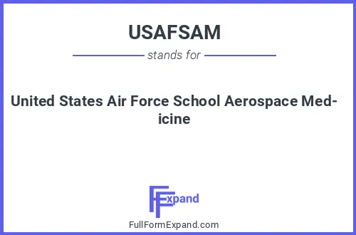 Full form of USAFSAM