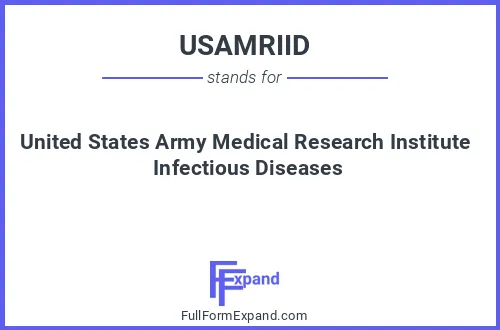 Full form of USAMRIID