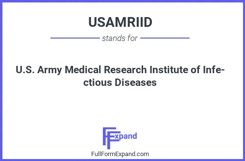Full form of USAMRIID