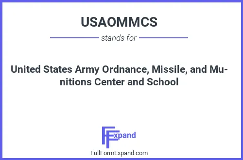 Full form of USAOMMCS