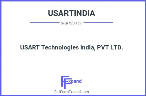 Full form of USARTINDIA