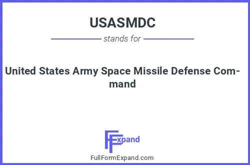 Full form of USASMDC