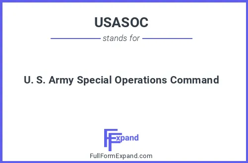 Full form of USASOC
