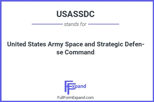 Full form of USASSDC