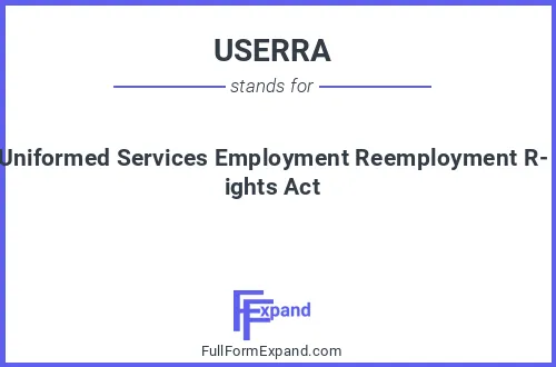 Full form of USERRA