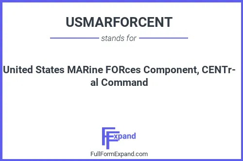 Full form of USMARFORCENT