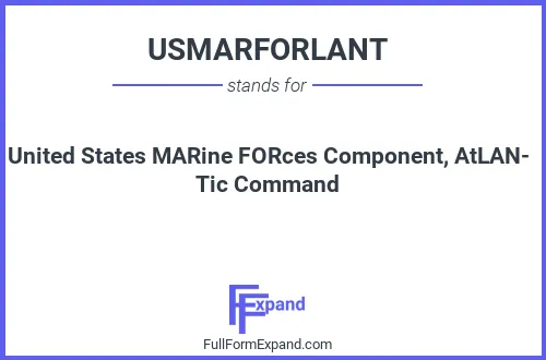 Full form of USMARFORLANT
