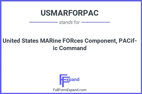 Full form of USMARFORPAC