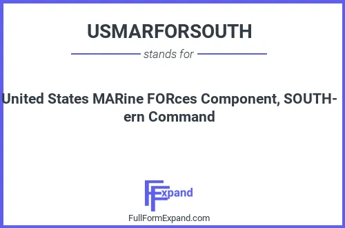 Full form of USMARFORSOUTH