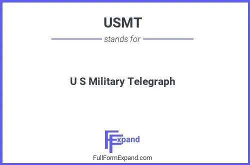 Full form of USMT