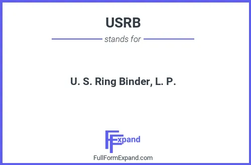 Full form of USRB