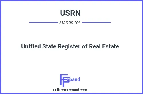 Full form of USRN