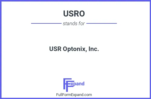 Full form of USRO