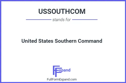 Full form of USSOUTHCOM