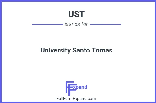 Full form of UST