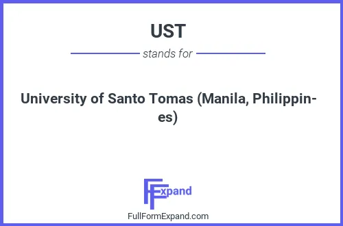 Full form of UST