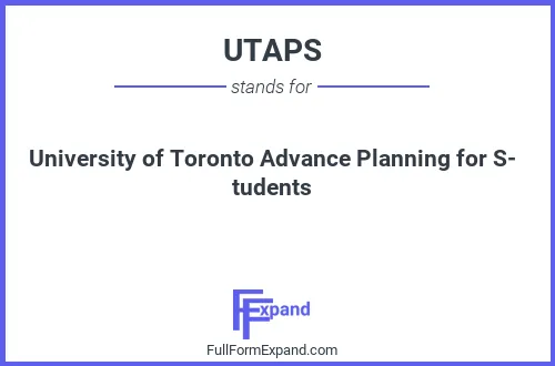 Full form of UTAPS
