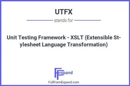 Full form of UTFX