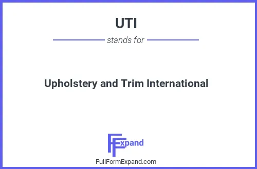Full form of UTI