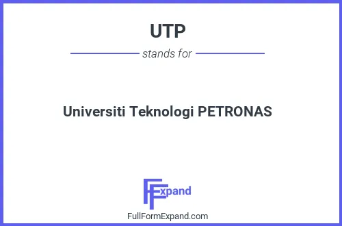 Full form of UTP