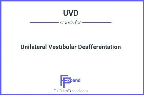 Full form of UVD