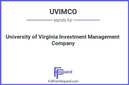 Full form of UVIMCO