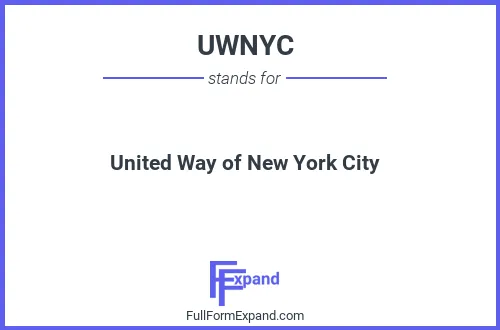 Full form of UWNYC