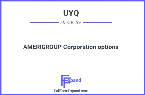 Full form of UYQ